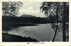 VINTAGE POSTCARD the Pond of Hanau