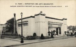 CPA Paris Exposition des Arts Decoratifs Pavillon Christofle Baccarat