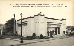 CPA Paris Exposition des Arts Decoratifs Pavillon Christofle Baccarat