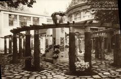 VINTAGE POSTCARD Paris Fair of Decorative Arts Jardun of the house of Nice