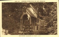 CPA Paris Exposition Internationale des Arts Decoratifs 1925 oratoire alsacine 