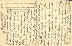 Feria de París de la POSTAL de la VENDIMIA de la casa decorativa de los artes de telas y de las telas del equipamiento de Roubaix y de Tourcoing