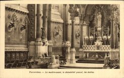 VINTAGE POSTCARD Fourviere the Master furnace bridge the Pascal Candlestick the Lyon stalls