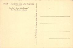 CPA Paris Exposition des Arts Decoratifs 1925 Pavillon Saint Etienne 