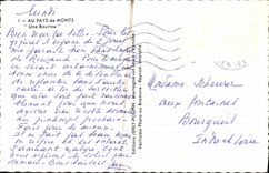 MODERN CARD With the Country of Mounts Bourine