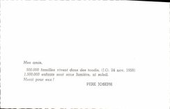 CPM Mes amis Familes vivent dans des taudis 