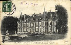 VINTAGE POSTCARD Surroundings of Limoges the Castle of Valmath