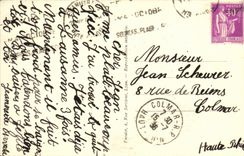 VINTAGE POSTCARD Evian les Bains the Lake and Memises