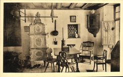 La POSTAL Musee de la VENDIMIA de Unterlinden tiene sitio Alsatian L de Colmar