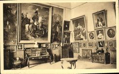 La POSTAL Musee de la VENDIMIA de Unterlinden tiene Colmar la plataforma y la restauración del imperio