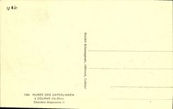 La POSTAL Musee de la VENDIMIA de Unterlinden tiene sitio Alsatian II de Colmar