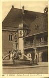 Fuente de Colmar Schwandl de la POSTAL de la VENDIMIA y viejas aduanas