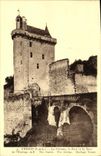 VINTAGE POSTCARD Chinon the Castle the Port and the Tower of the clock