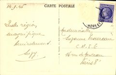 VINTAGE POSTCARD Chinon the Castle the Port and the Tower of the clock