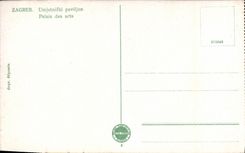 VINTAGE POSTCARD Zagreb Umjetnicki paviljon