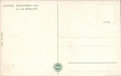 VINTAGE POSTCARD Zagreb Mihanoviceva ulica