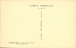 Camino de la playa de Hendaye de la POSTAL de la VENDIMIA de la cornisa