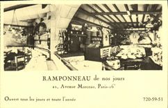 CPA Ramponneau De Nos Jours Avenue Marceau Paris Restaurant 