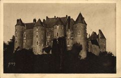 VINTAGE POSTCARD Soft France Loire ch4ateau Castle De Luynes