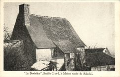 VINTAGE POSTCARD Deviniere Seuilly Native house De Rabelais