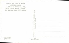 MODERN CARD To smile Of the Alps Of Savoy Aix Les Bains the Place Of the Town hall And the Town hall