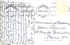 VINTAGE POSTCARD Evian Les Bains Passage Of the Swiss Boat Swans