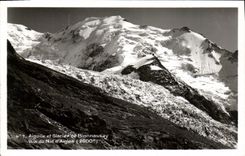 Aguja y Glacier De Bionnassay Seen de la POSTAL de la VENDIMIA de la aguilera