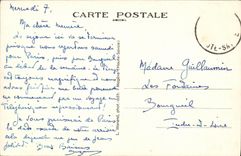 POSTAL de la VENDIMIA con el collar De Voza Seen en el valle De Chamonix y las agujas de Mont Blanc