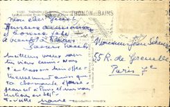 VINTAGE POSTCARD Thonon Les Bains the Funicular