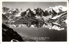 CPA La Chaine Du Mont Blanc vue du lac blanc
