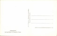 CPA Chamonix Le Lac Blanc Et l'Aiguille verte