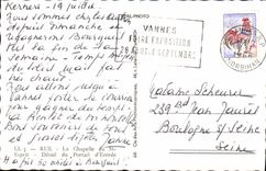 Calle de la POSTAL de la VENDIMIA La Chapelle del alcohol del detalle del St de la puerta de la entrada