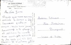 MODERN CARD the Dimension of Opal Strong Mahon Beach Vis-a-vis the Sea