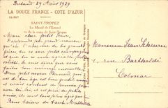 CPA La Douce France Cote D'Azur Saint Tropez Le Massif De l'Esterel Vu De La Route De Saint Tropez