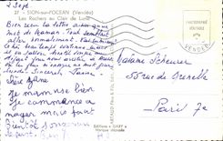 MODERN CARD Sion On the Ocean Rocks with the moonlight