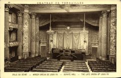 El castillo de la POSTAL de la VENDIMIA de Versalles Salle DuSenat Ancien funcionó a louis XV