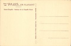 CPA Paris En Flanant Sainte Chapelle