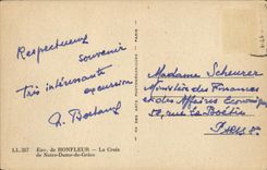 VINTAGE POSTCARD De Honfleur the Cross Of Our Of Grace