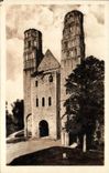 VINTAGE POSTCARD Ruins Of the Abbey De Jumieges Both Tours Of the Notre Dame Church