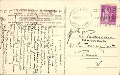 POSTAL Dieppe de la VENDIMIA el castillo la torre vieja del St Remy de la torre del primer St REmy de la iglesia