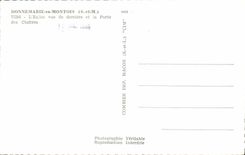 MODERN CARD Donnemarie In Mons the Church Seen Of Behind and carries it cloisters