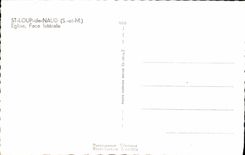 VINTAGE POSTCARD St Wolf De Naud Church Side Face