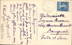 VINTAGE POSTCARD Main road Of the Alps Collar Of Madeline