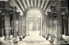 CPA Paris Hotel Des Monnaies Le Peristyle