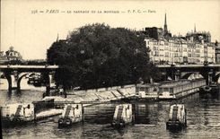 CPA Paris Le Barrage De la Monnaie