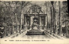 CPA Paris Jardin Du Luxembourg La Fontaine De Medicis