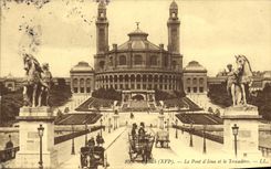 CPA Paris Le Pont D'Iena Et Le Trocadero
