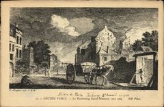 VINTAGE POSTCARD Paris the Holy Suburb Honors in 1765