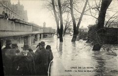 VINTAGE POSTCARD Believed Of the Seine Paris the Seine In the Quay of Orsay