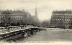 CPA Inondations De Paris Le Pont De l'Alma